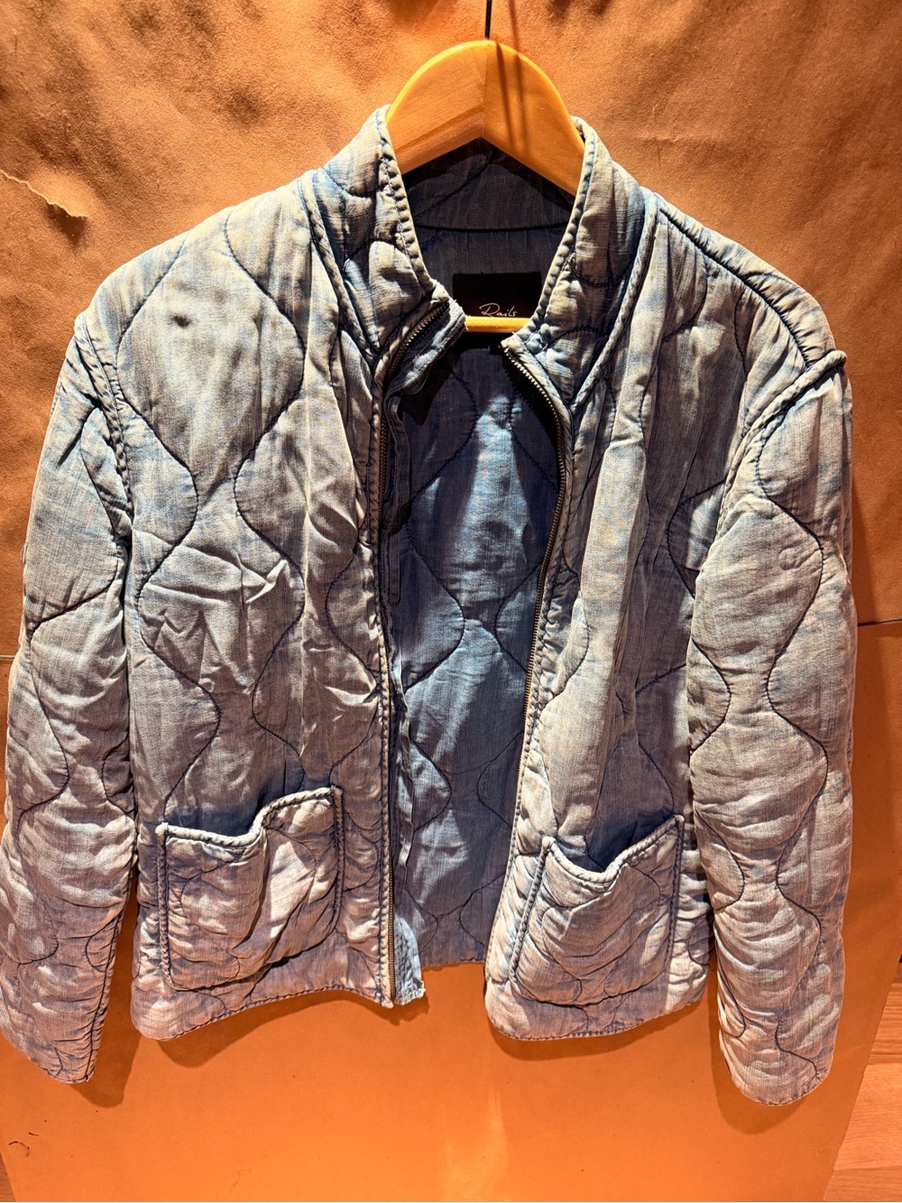 Rails Light Blue Quilted Jean Jacket